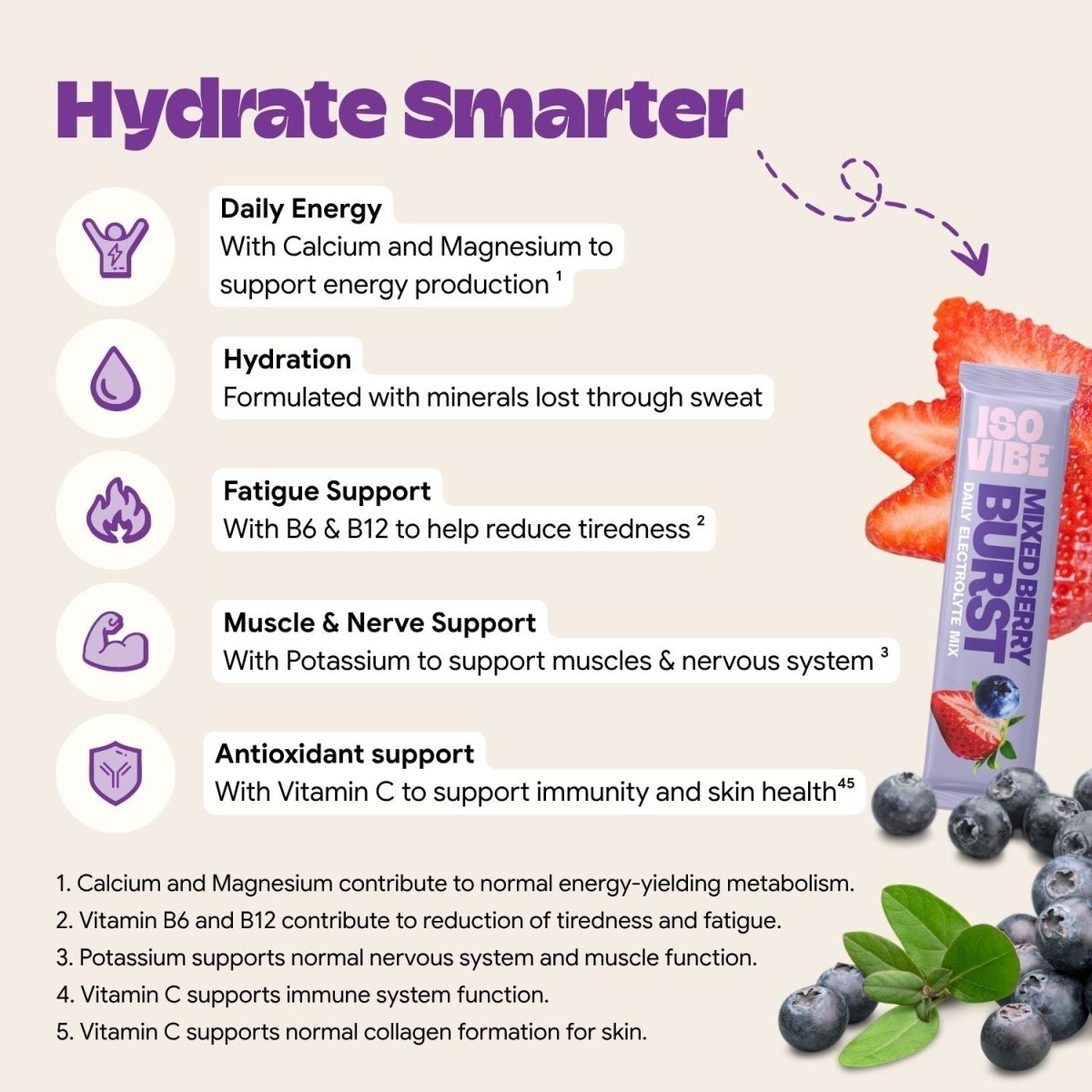 Mixed Berry Electrolyte Mix - Isovibe
