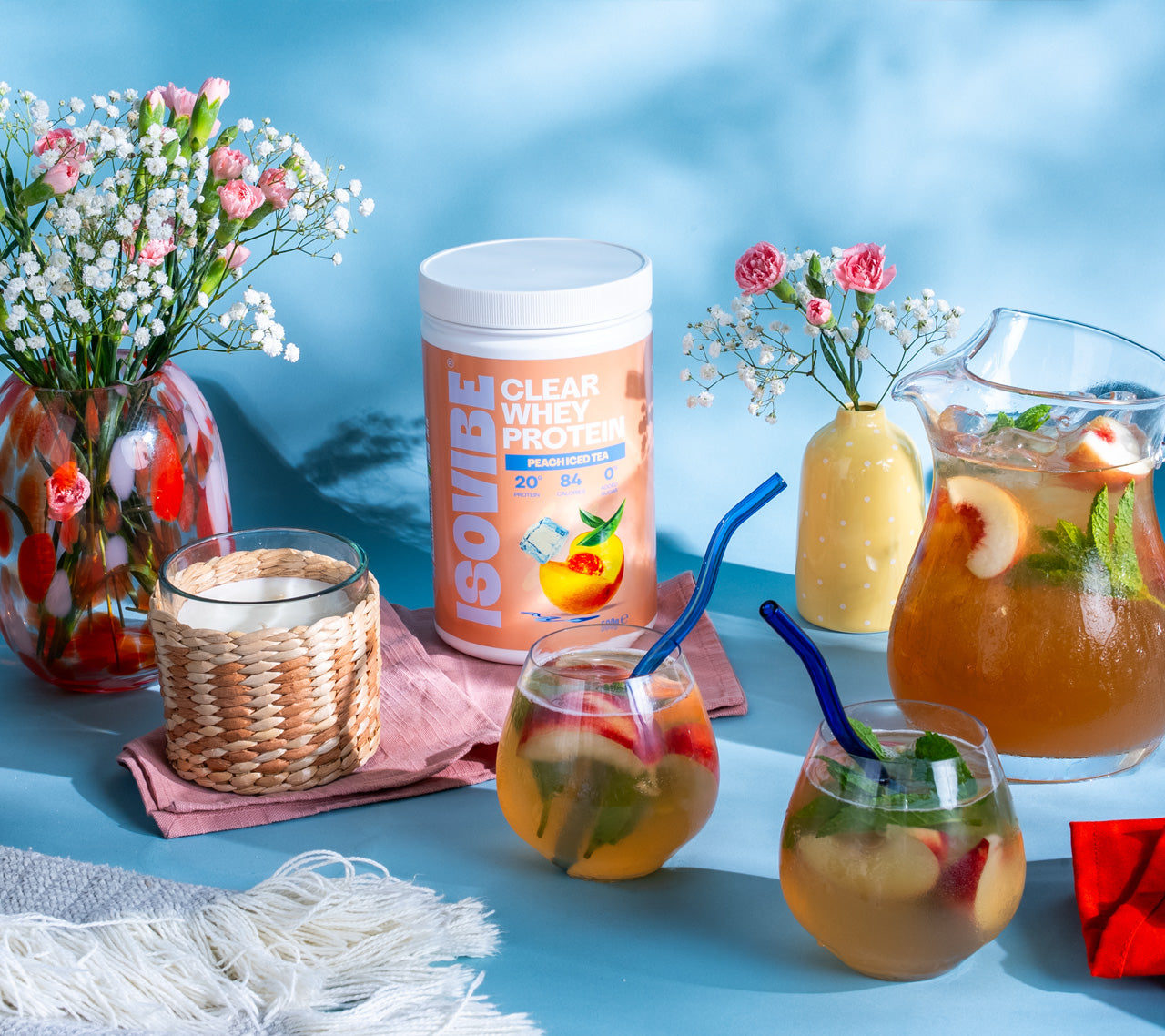 peach iced tea
