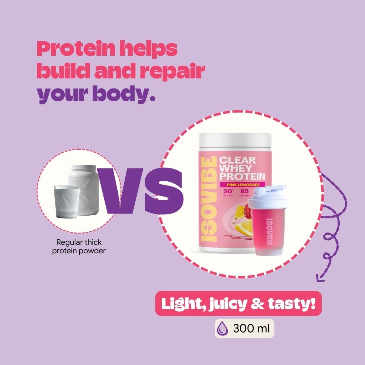 Pink Lemonade Clear Whey Protein - Isovibe