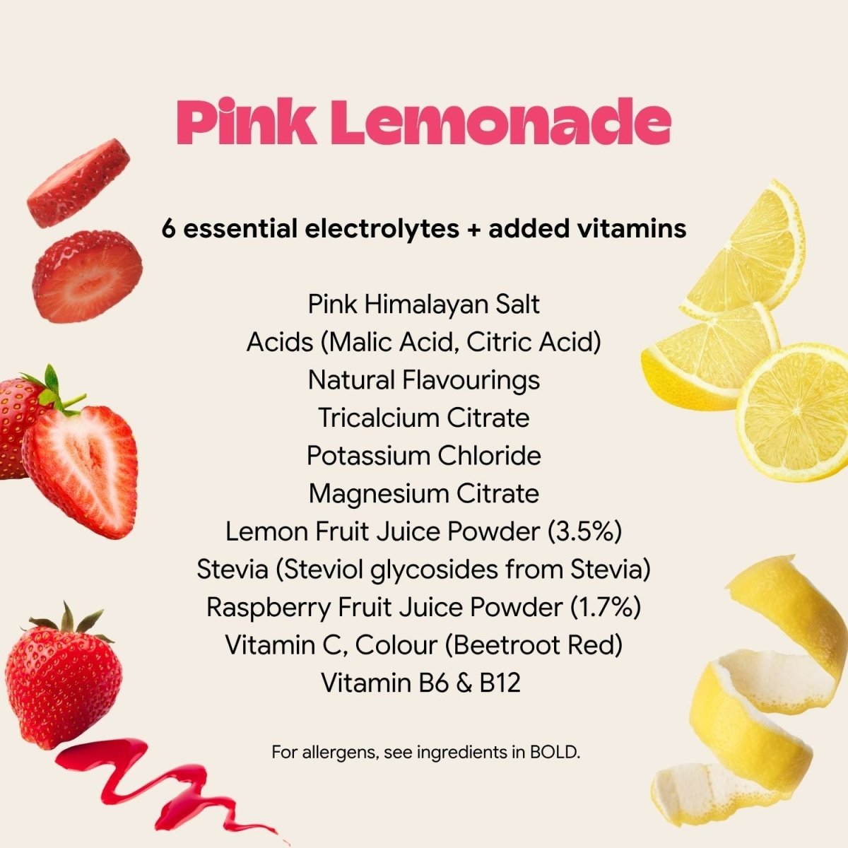 Pink Lemonade Electrolyte Mix - Isovibe