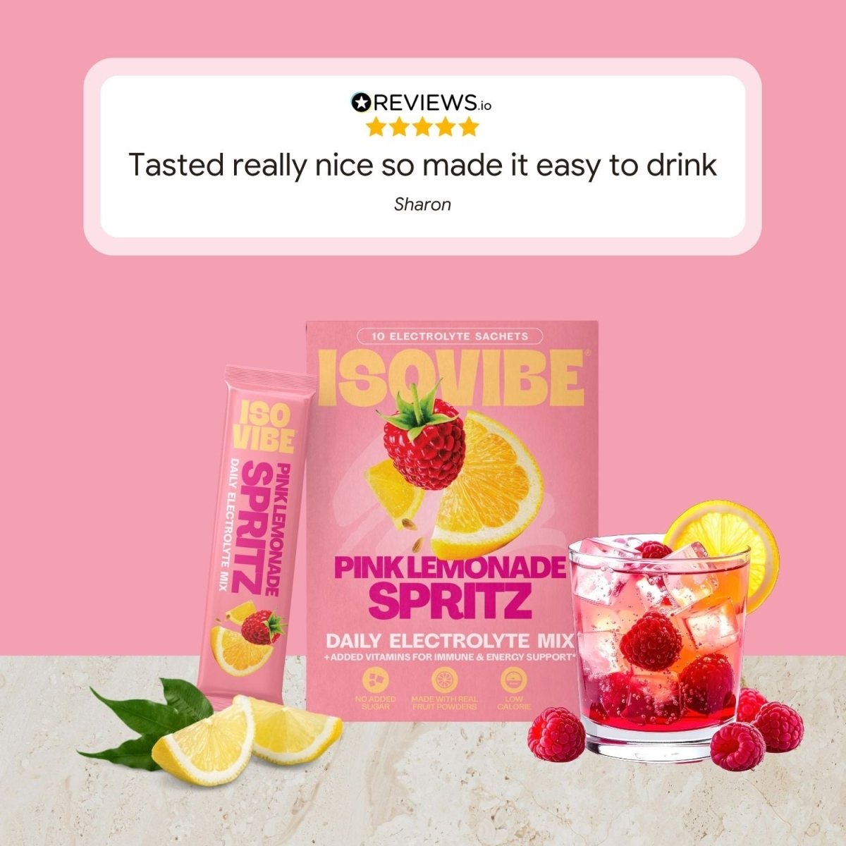 Pink Lemonade Electrolyte Mix (Test) - Isovibe